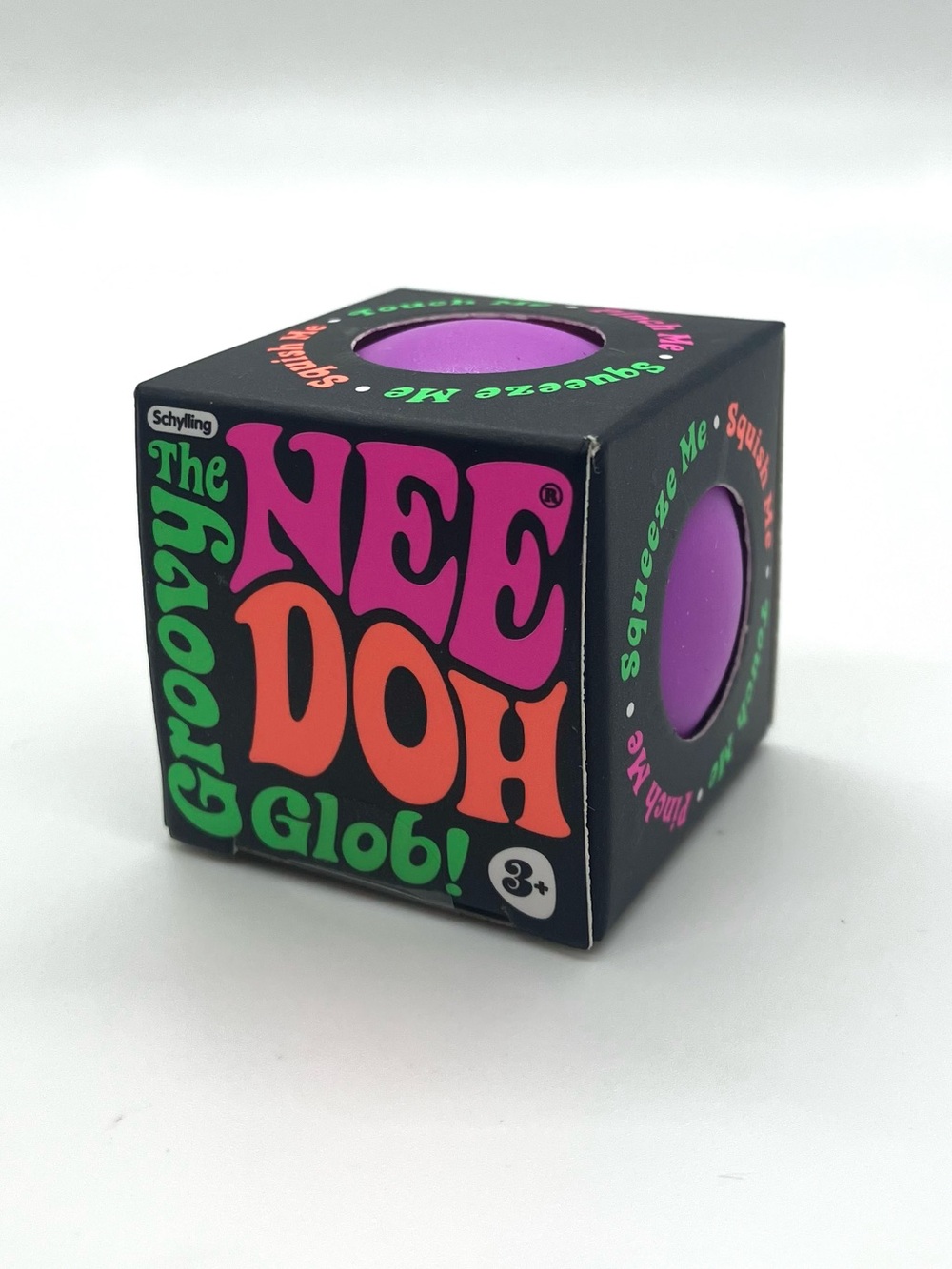 Nee Doh - Swirl, The Groovy Glob - Purple Squishy Ball, Small